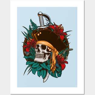 Pirate Skull Posters and Art